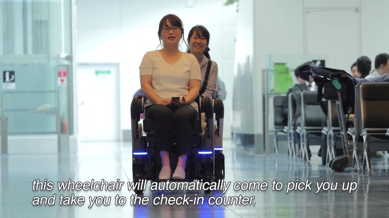 2020残障奥运由它引领选手入场  轮椅机器人羽田机场练身手