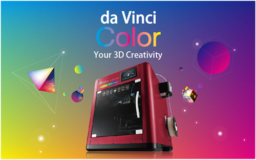 XYZprinting凭借全新da Vinci Color将3D打印带入彩色纪元