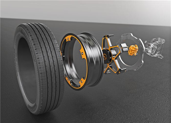 大陆集团首次在电动汽车领域引入了创新车轮和刹车概念