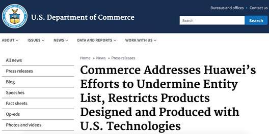 突发！美国把33家中国企业/机构列入“实体清单”（附部分名单）