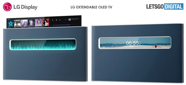 LG全新电视专利获批：介于可卷曲电视和透明电视之间