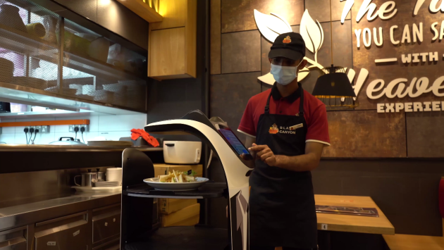 持续火爆马来西亚，普渡机器人“贝拉”上岗Black Canyon餐厅