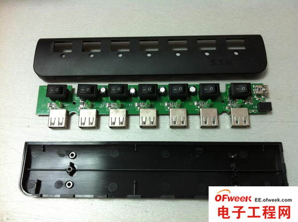 DIY：USB集线器+识别电阻打造手机充电插排（图文）